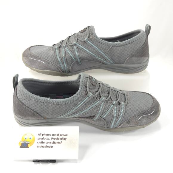 Skechers Flex Appeal 3.0 Lace Up Running Shoe Womens Size 8 59500S Gray - Picture 4 of 9